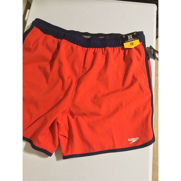 Speedo Swim Trunks Size XL NWT Red/Blue - Picture 1 of 7